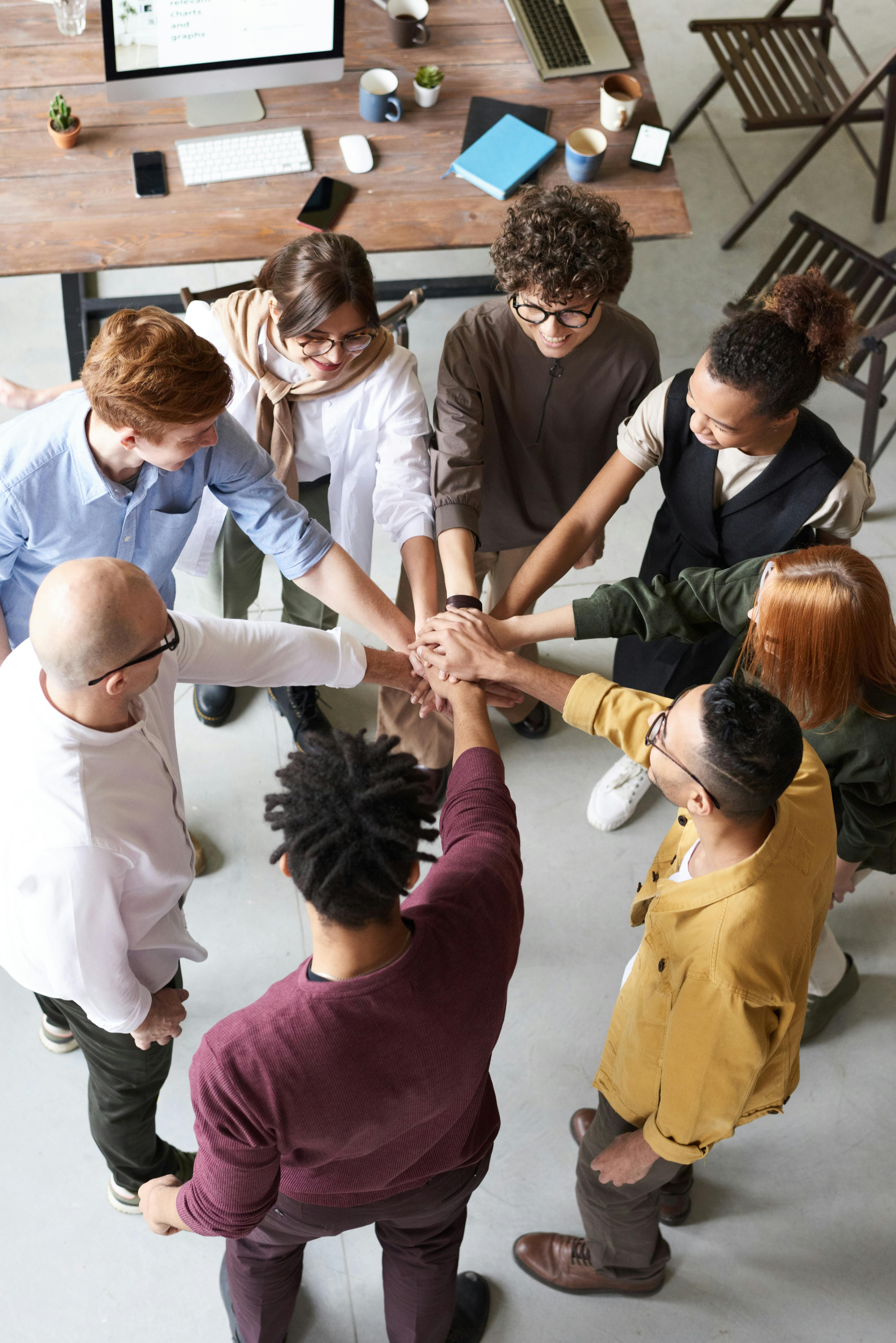 image of an office collaboration scene (for a mobility and transportation)